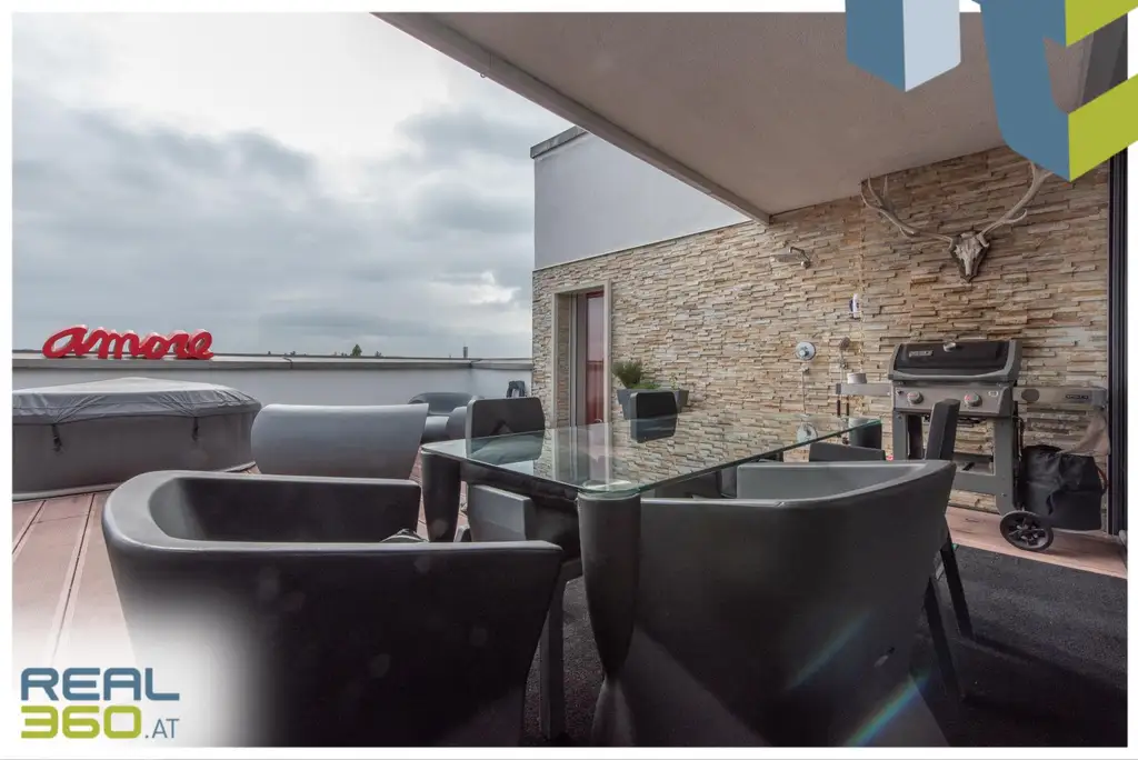Exklusive 173 m² Loft-Wohnung mit großer uneinsehbarer Dachterrasse in Traun!