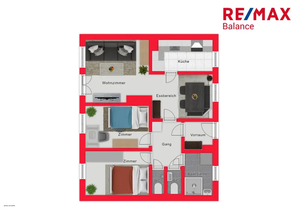Helle 3-Zimmer-Wohnung mit Balkon in zentraler Lage