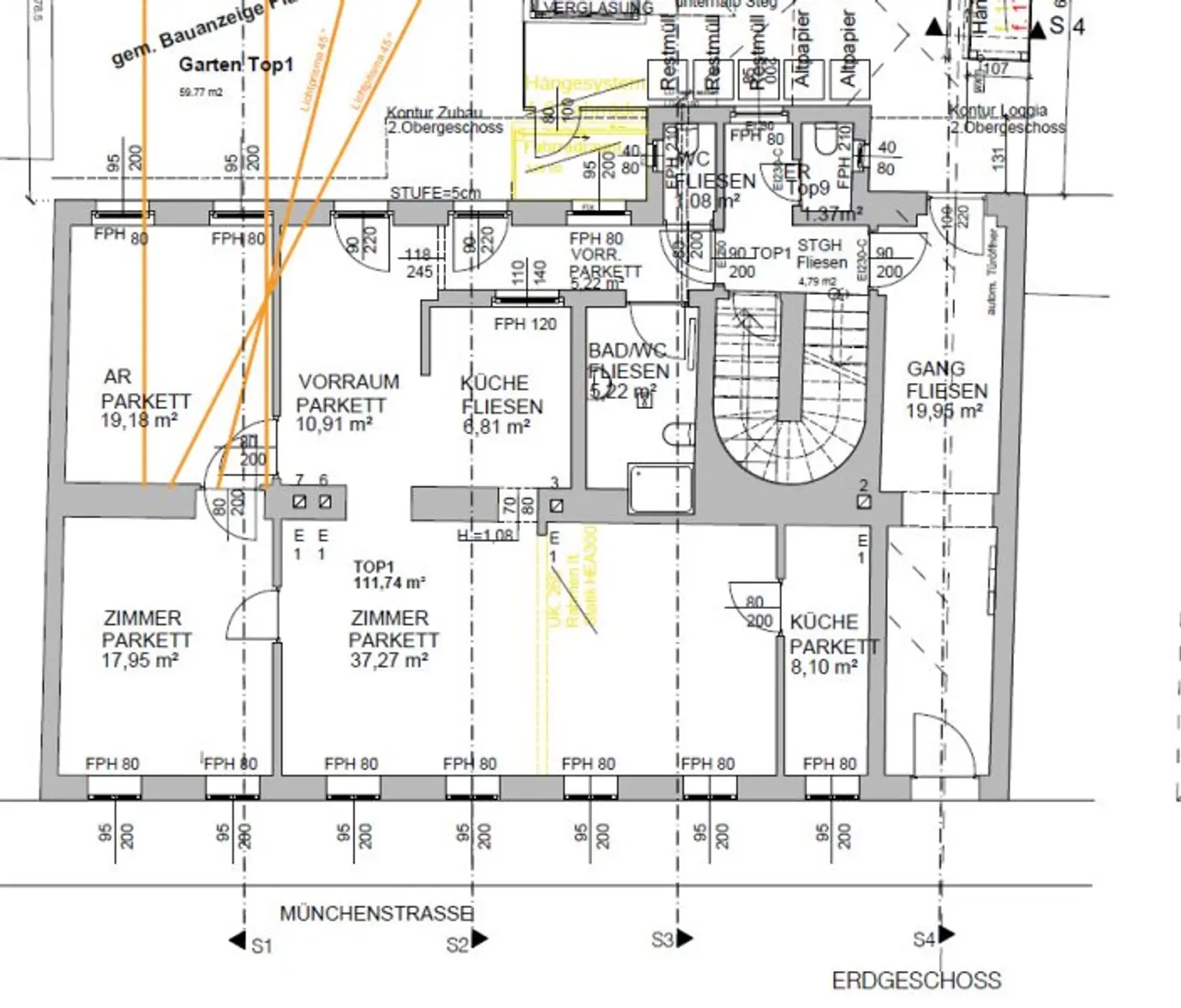 Großzügige 3-Zimmer-Praxis oder Büro mit Gartenterrasse in Wien 12 - Hetzendorf inkl. Gartenterrasse - barrierefrei(!)