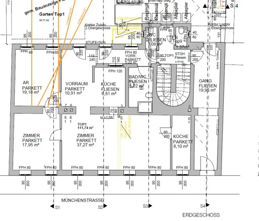 Großzügige 3-Zimmer-Praxis oder Büro mit Gartenterrasse in Wien 12 - Hetzendorf inkl. Gartenterrasse - barrierefrei(!)