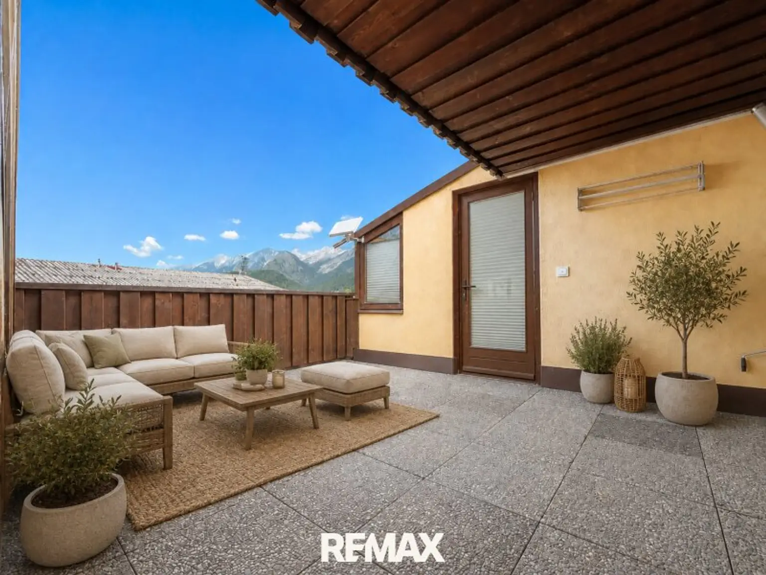 Terrasse Visualisierung Gedankenanstoß
