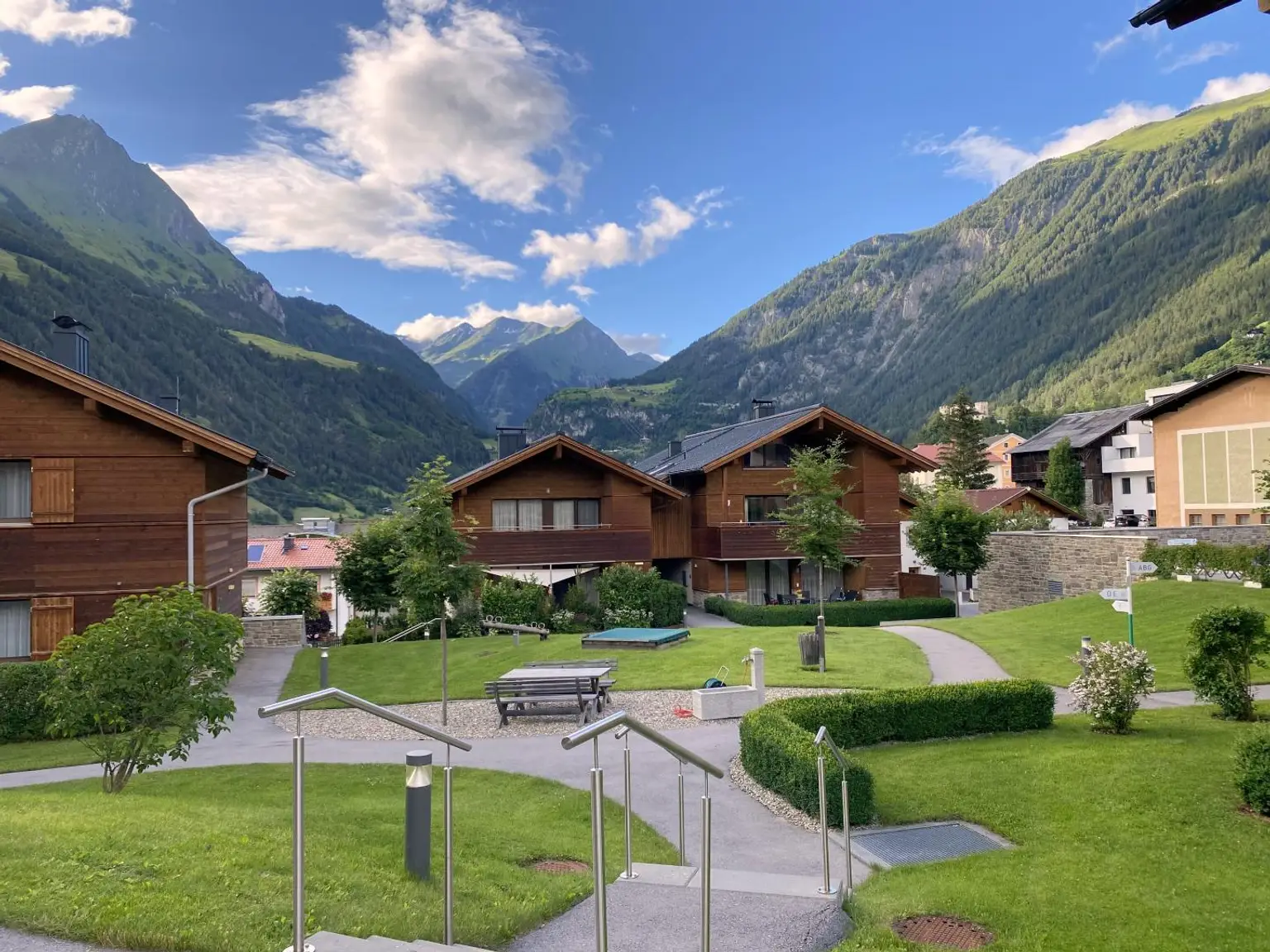 gepflegte Gartenanlage