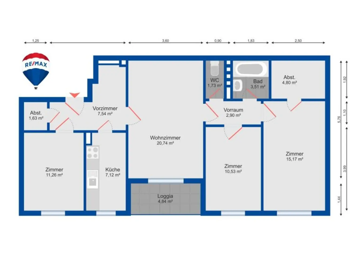 Stadtleben mit Wohlfühlfaktor – 4 Zimmer im 20. Bezirk