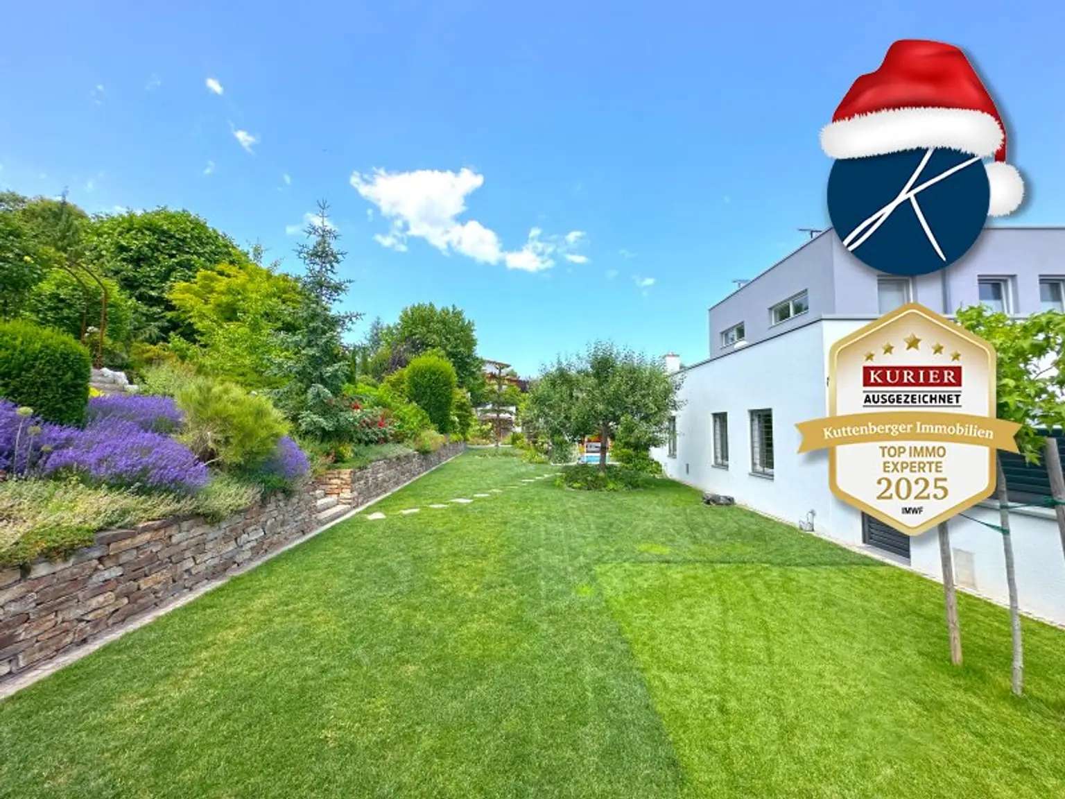 Traumgarten mit Koi-Teich und Wasserspielen