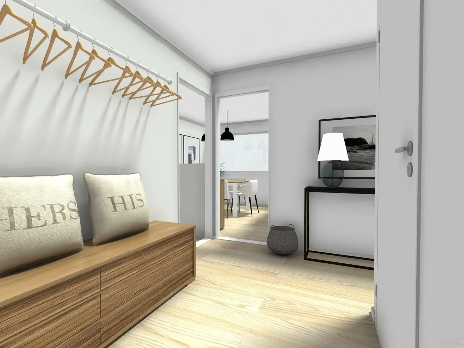 großer, heller Vorraum