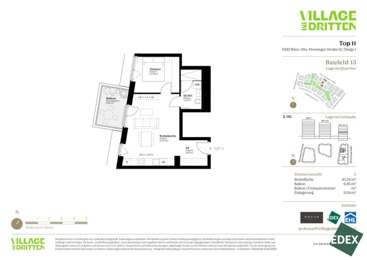 Anlegerwohnung mit Abendsonne – 2 Zimmer & Balkon | URBAN DAHEIM | BAUFELD 13