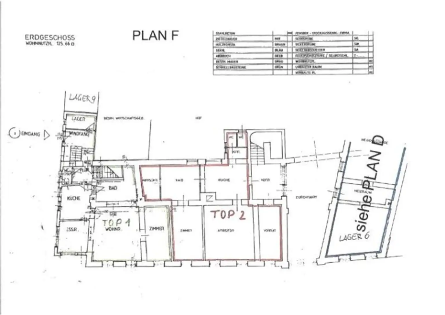 Grundriss Erdgeschoß