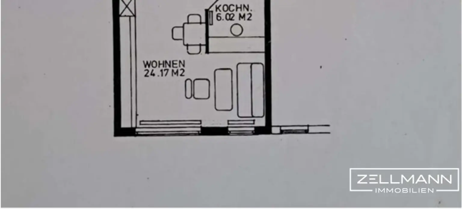 1 Zimmer Hit mit Grünblick | ZELLMANN IMMOBILIEN