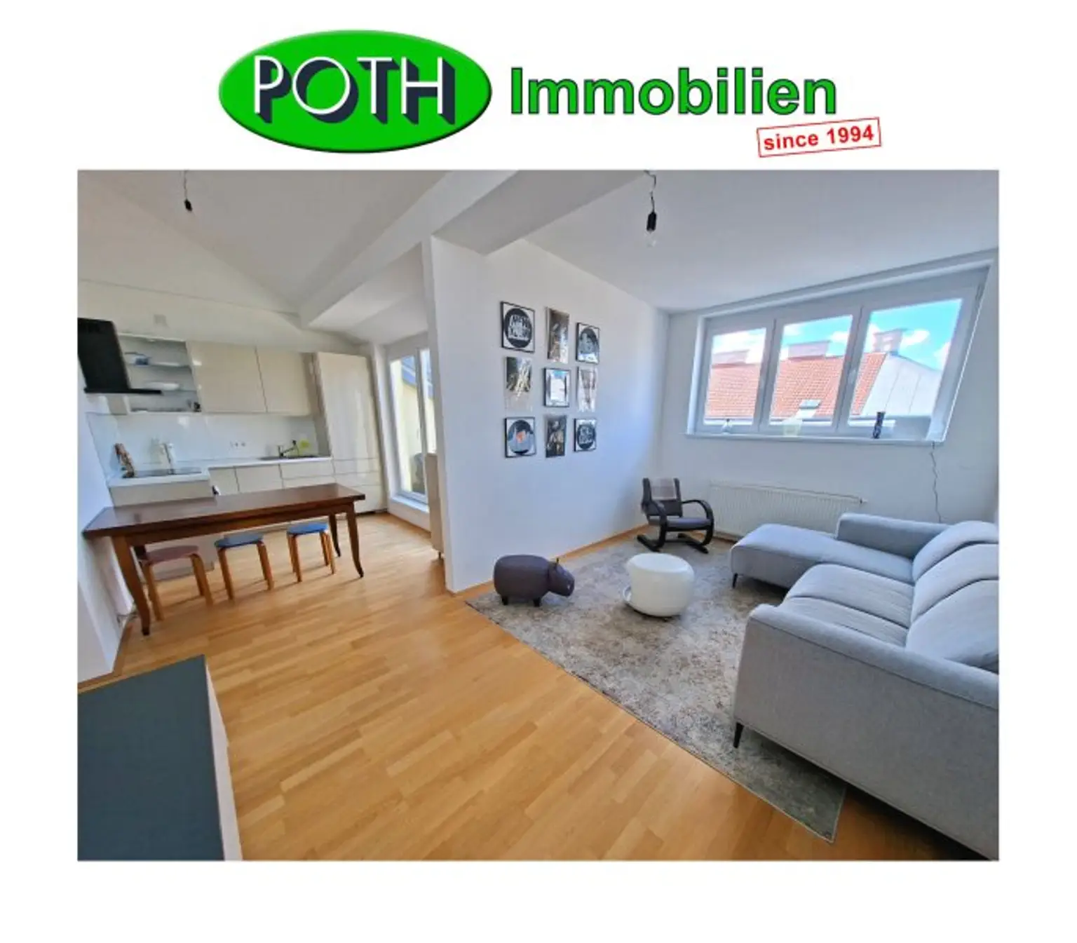 möblierte 3 Zimmer Dachgeschoßwohnung mit Terrasse Nähe Wiedner Hauptstraße