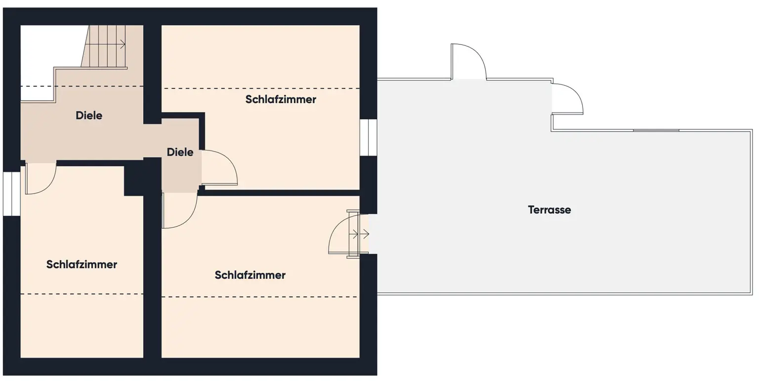 Grundrissplan ohne Maßstab W2 OG