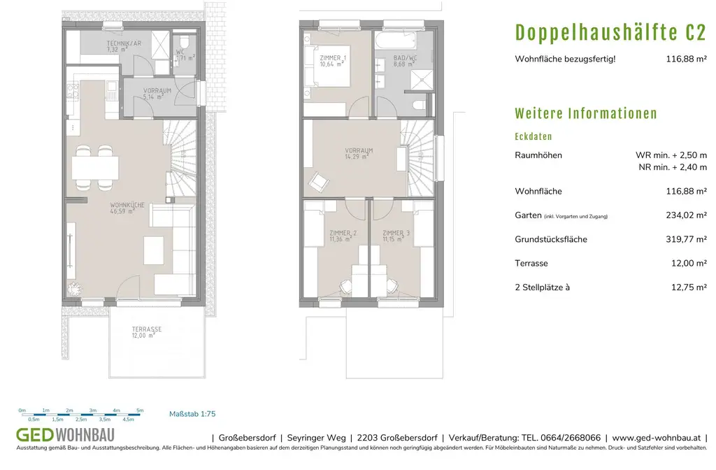 Modernes Einfamilienhaus mit Garten