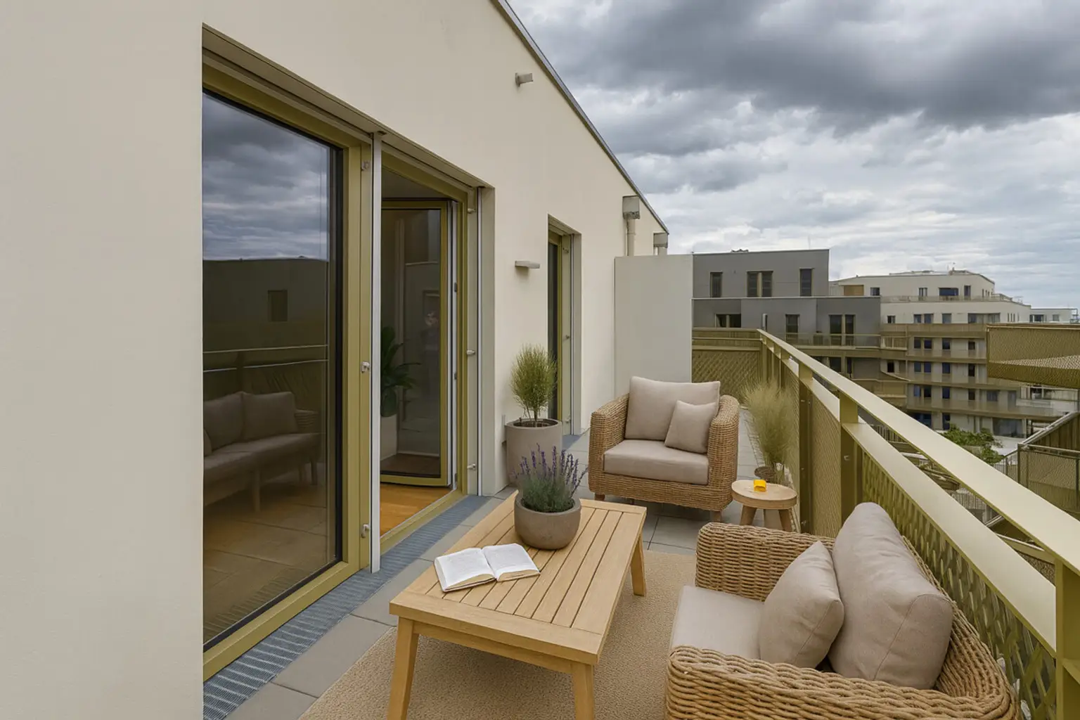 Preis jetzt sichern! Provisionsfrei und neu - 2 Zimmer Wohnung mit Balkon 4. Stock: Hirschfeld