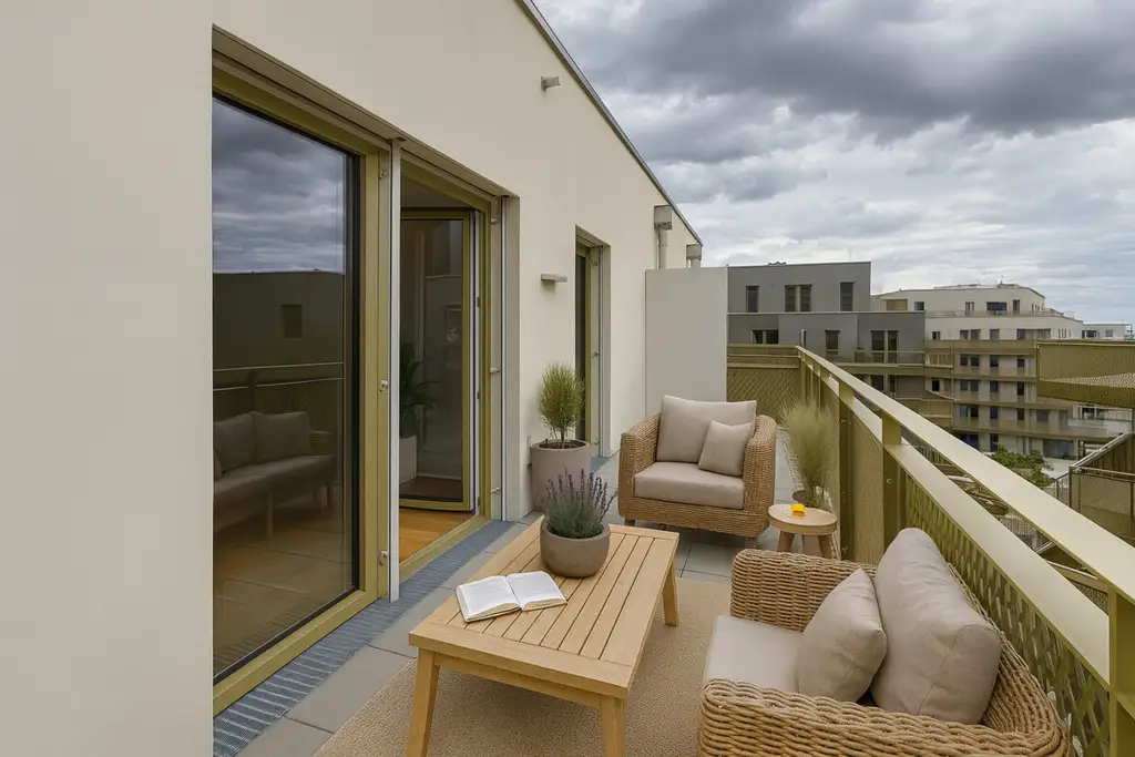 Preis jetzt sichern! Provisionsfrei und neu - 2 Zimmer Wohnung mit Balkon 4. Stock: Hirschfeld