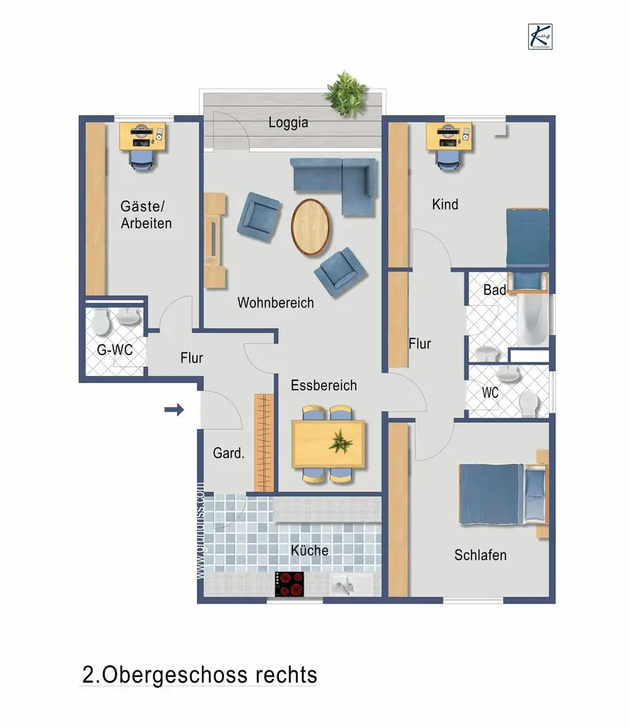 Grundriss Wohnung