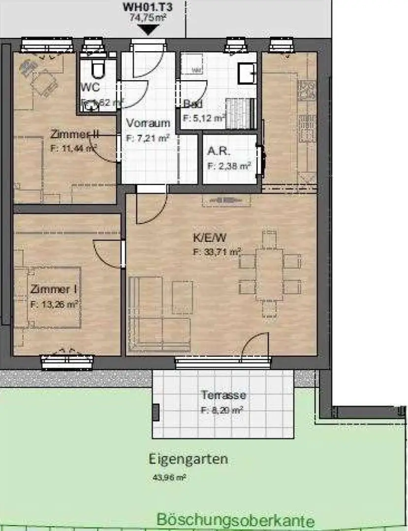 Neubauwohnung Top 3