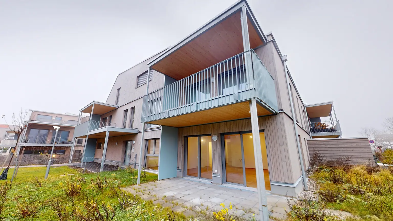 Moderne Wohnungen in Holzbauweise