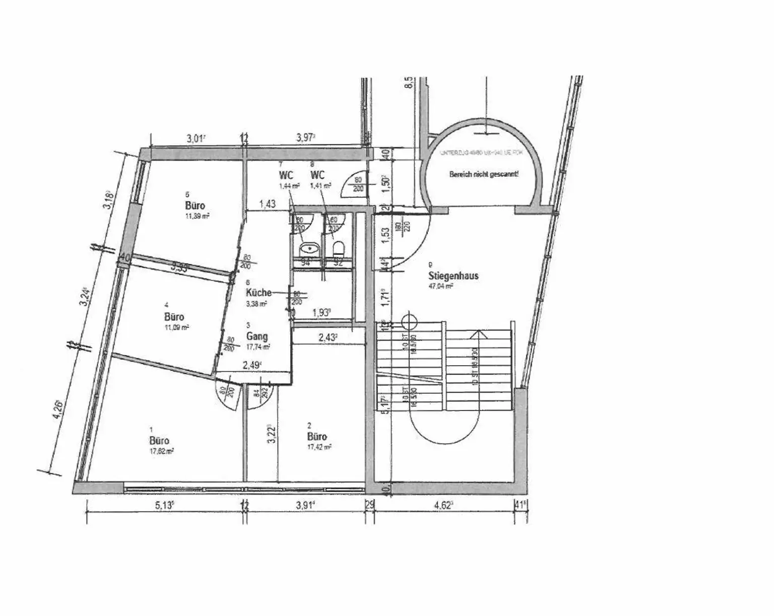 Innerstädtische Bürofläche in bester Stadtlage