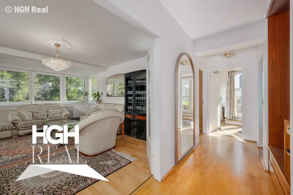 1190 Wien Döbling Lichtdurchflutete 5-Zimmer Dachgeschoß-Maisonette mit Panoramaterrassen und zwei Garagenplätzen