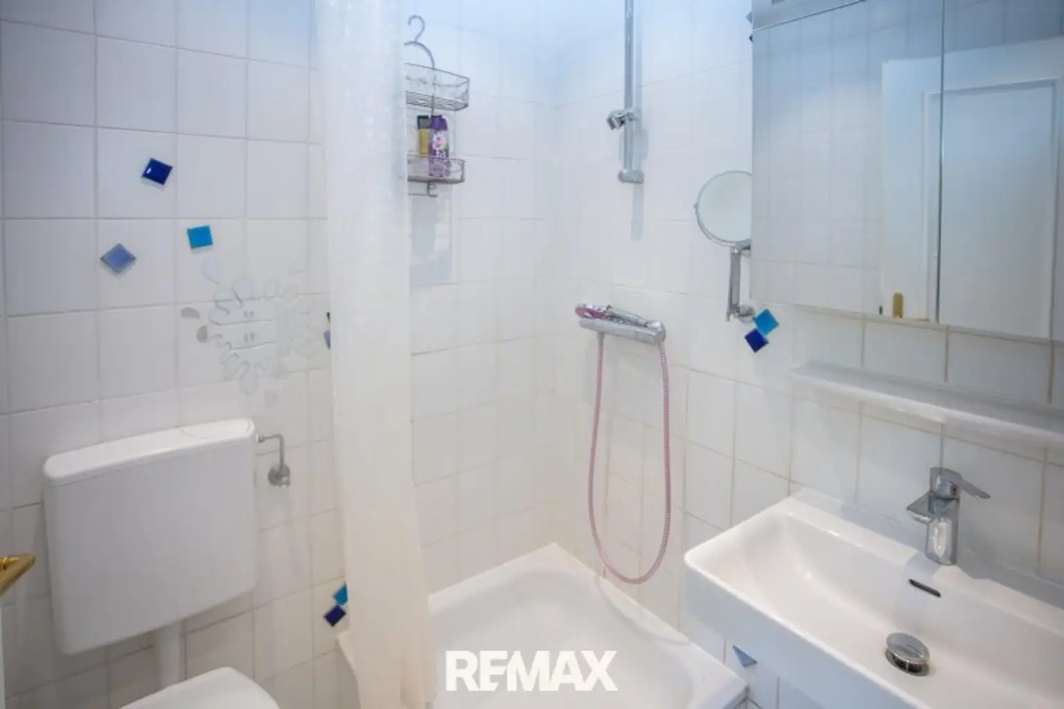 Dusche mit WC