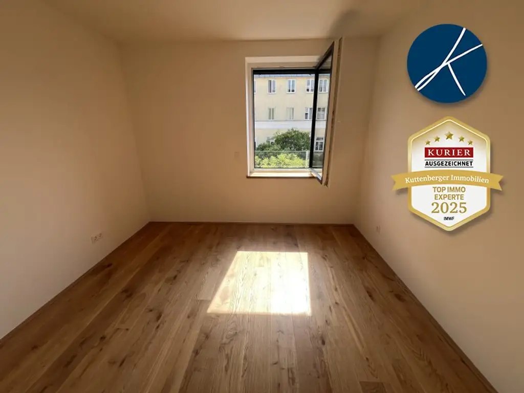 *Superprojekt: "Über den Baumwipfeln" Top 43  Erstklassige 3-Zimmer Wohnung mit Blick auf die Kastanienbäume + Balkon