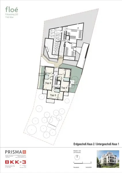 Untergeschoss Haus 1 - Einlagerungs- und Fahrradraum
