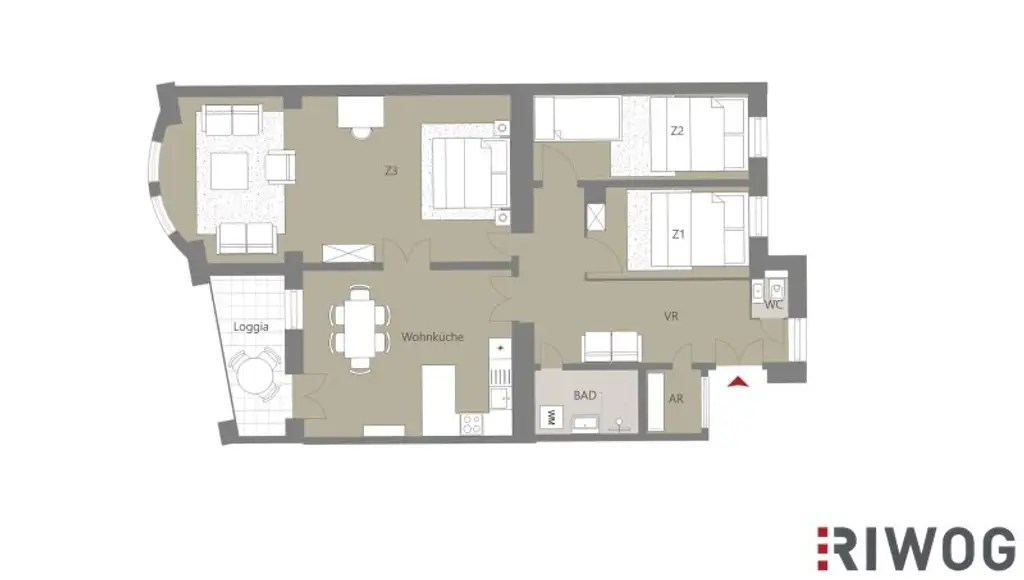 Wohnung mit Widmung für Kurzzeitvermietung vor den Toren Schloss Schönbrunns | Südseitiges 4-Zimmer Altbauapartment I 360° Rundgang