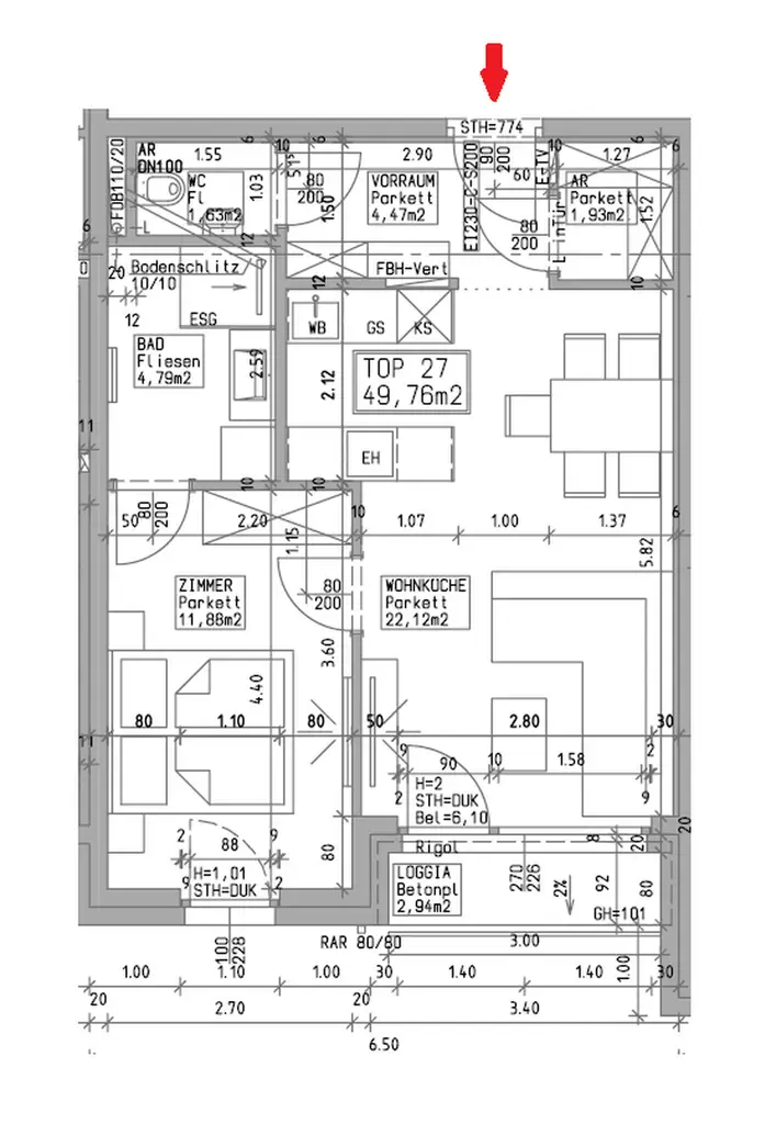 LOGGIATRAUM | OPTIMAL AUFGETEILTE, HELLE 2 ZIMMER | GARAGENPLATZ INKLUSIVE | TOPLAGE IN HOLLABRUNN