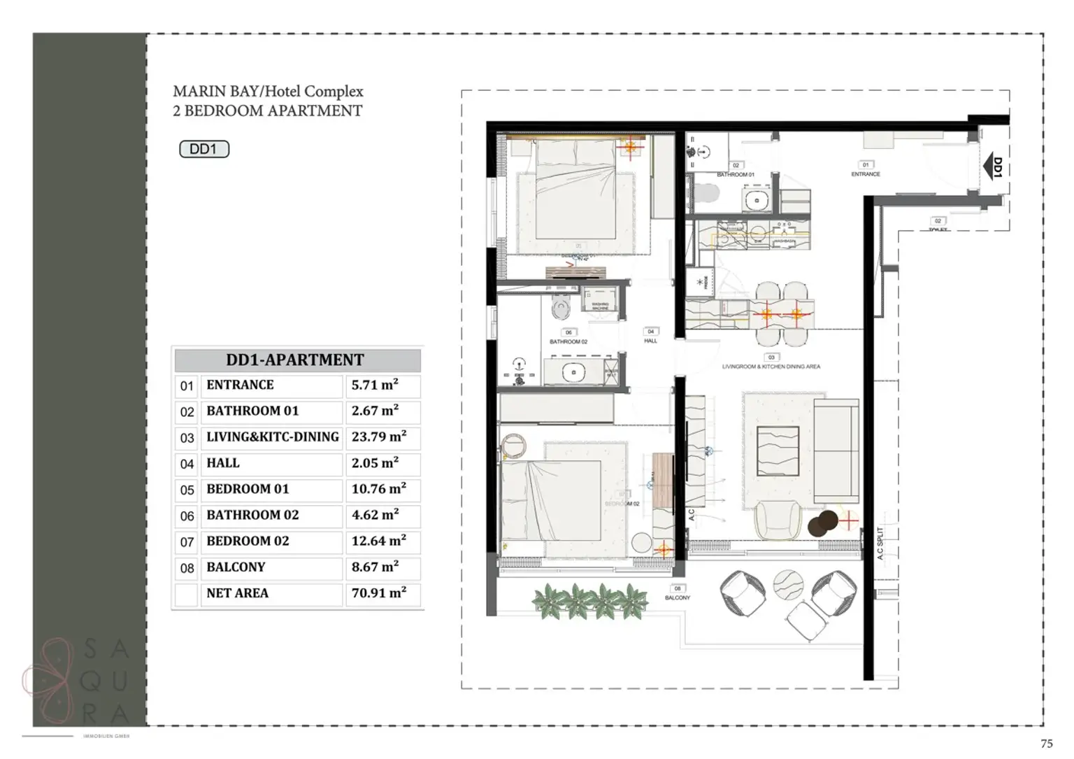 Marina Bay Hotel Residences – Investieren Sie in mediterranen Luxus und nachhaltigen Wert