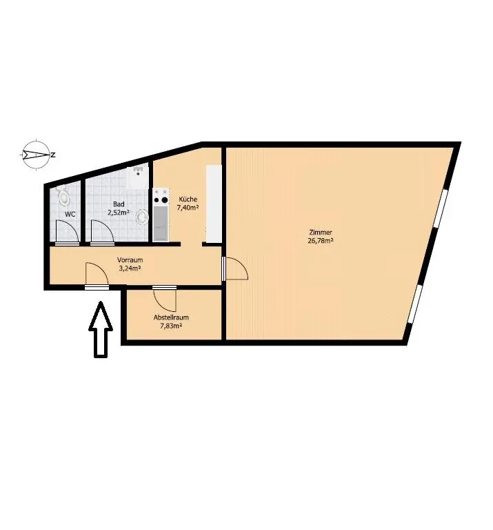 Mitten im Achten! Ideale Single Wohnung mit Top Infrastruktur