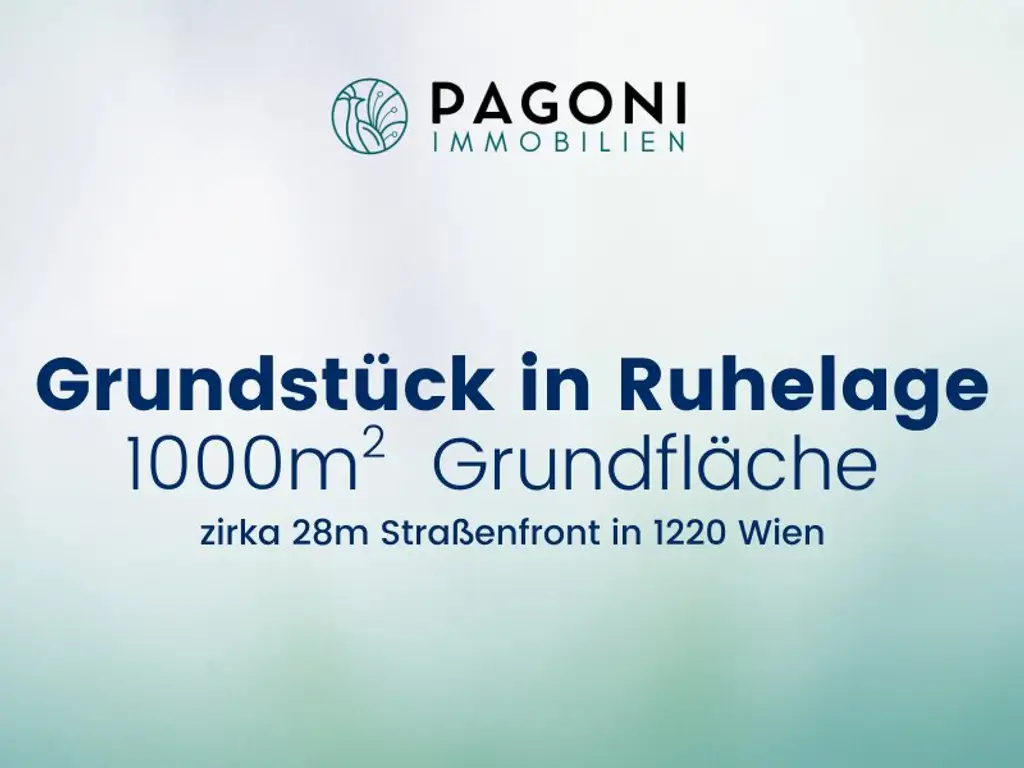 Tolles Grundstück in Ruhelage mit über 28m Straßenfront | Verwirklichen Sie Ihren Traum auf 1.000 m² Eigengrund in Wien