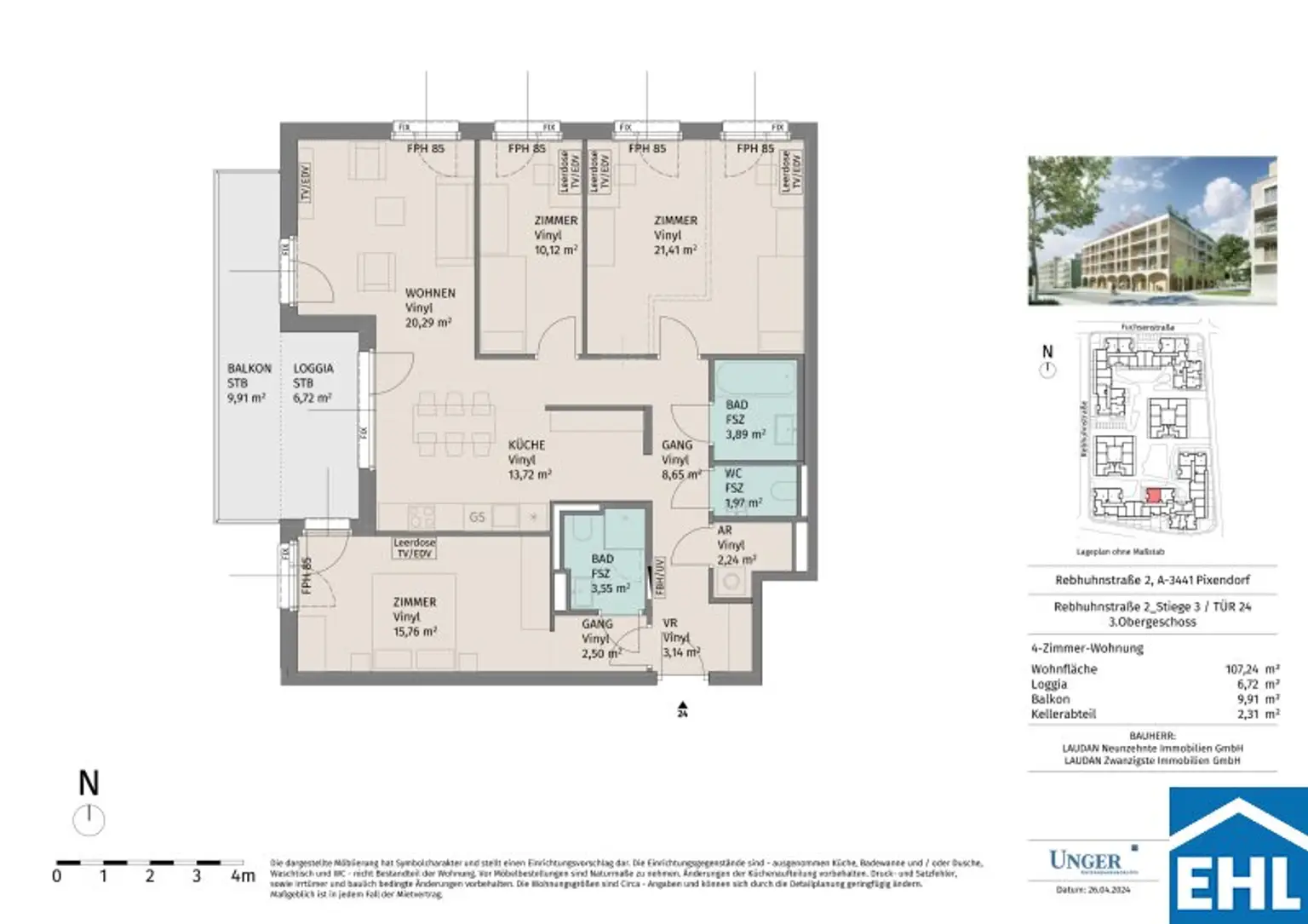 Modern Wohnen im Grünen: Ihr neues Zuhause im Herzen des Tullnerfelds