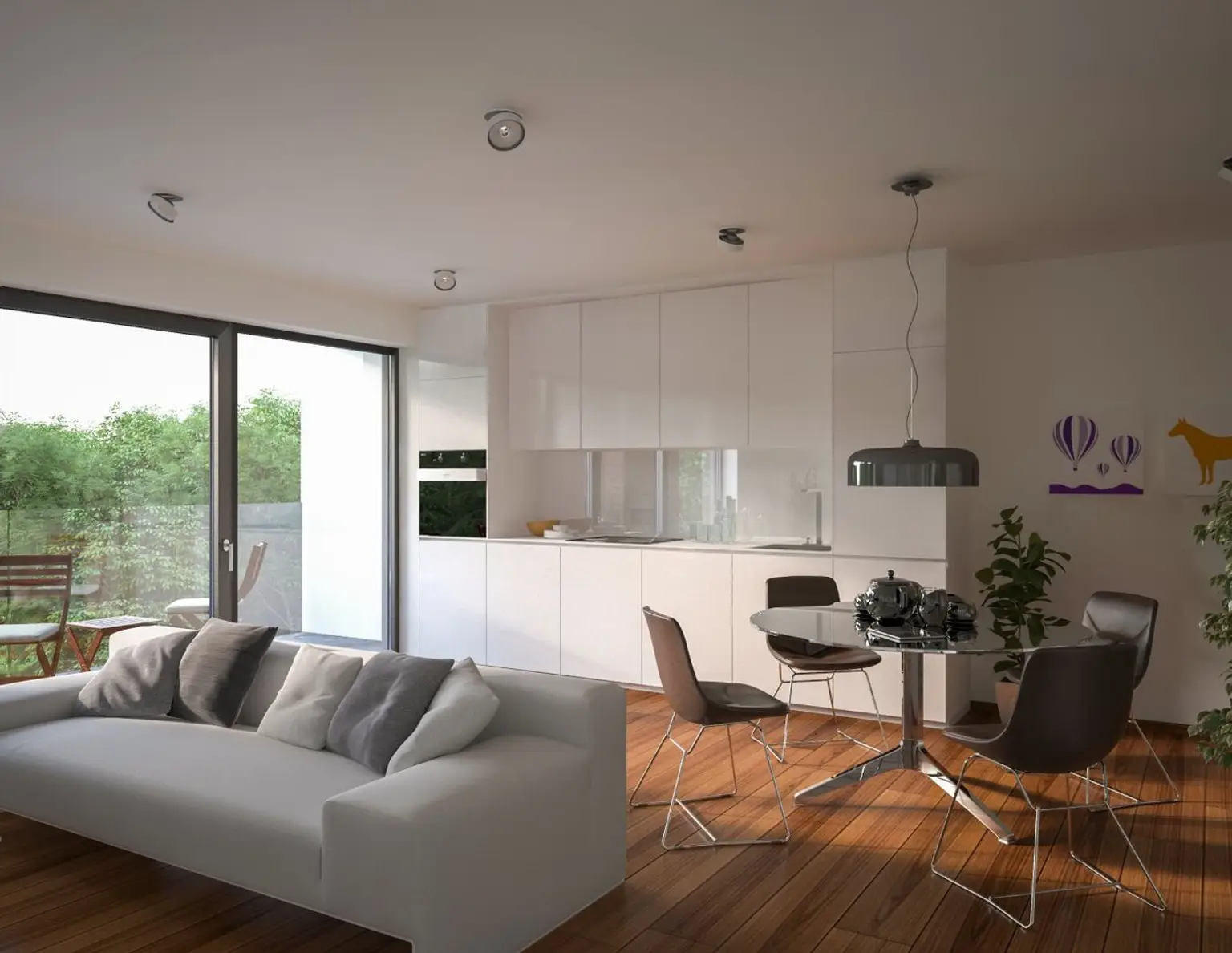 4 -Zimmerwohnung, direkt beim Golfclub - hochwertig & naturnah