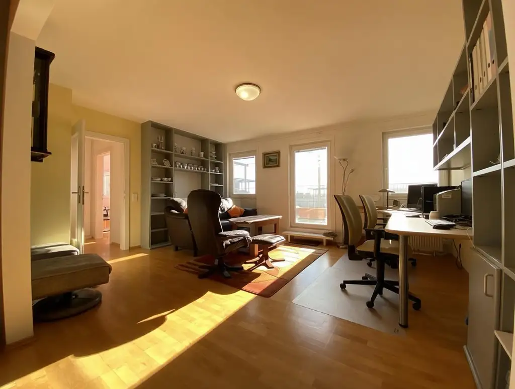 DG-Wohnung mit 2 Terrassen auf Wohnebene und phänomenalem Fernblick über Wien