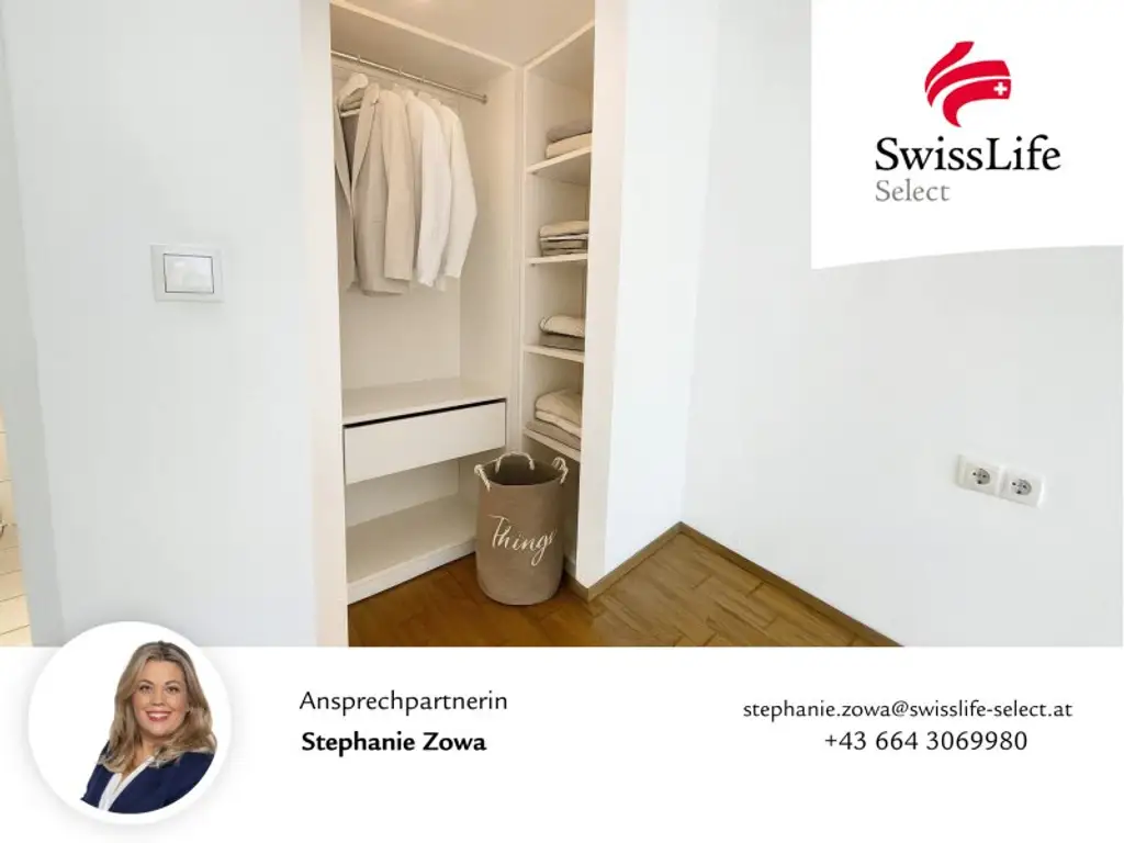 Stilvolle 2-Zimmer-Wohnung mit Loggia, Schrankraum und Garagenplatz – Nähe Längenfeldgasse
