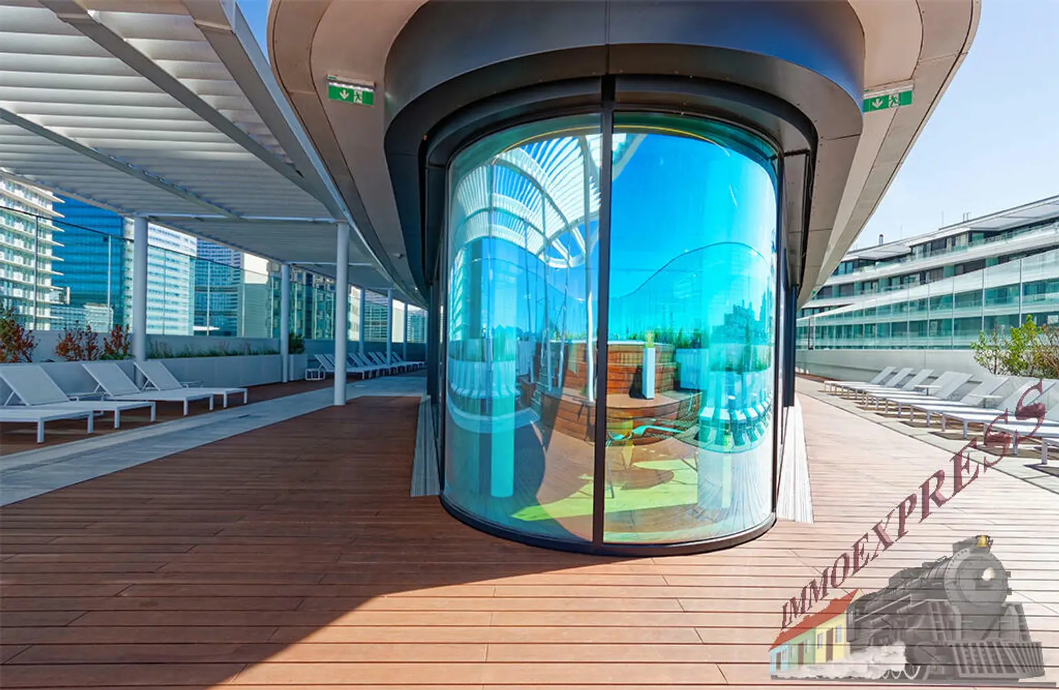 POOL | SONNENDECK | GYM | WELLNESS = 1-Zimmer-Wohnung + BALKON = ERSTBEZUG = DANUBEFLATS