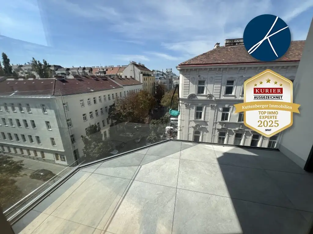 *Superprojekt: ''Über den Baumwipfeln" TOP 49 MIT ZWEI TRAUMHAFTEN WEST-LOGGIEN