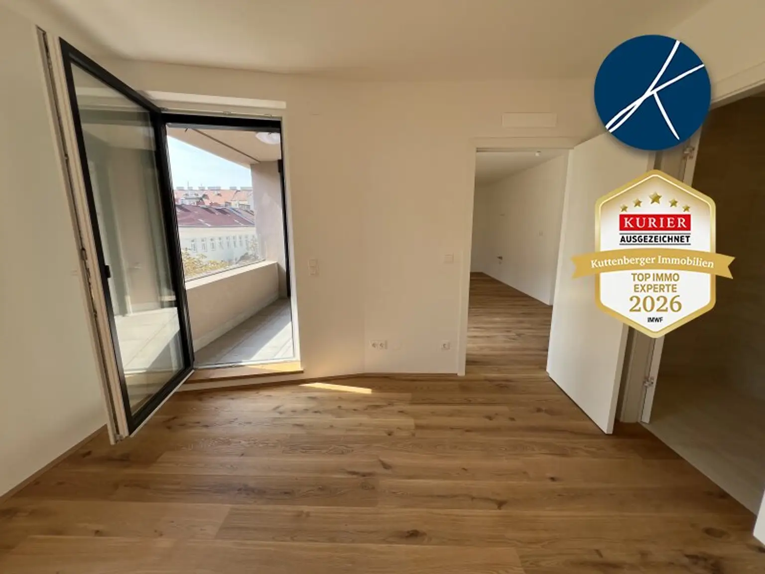 Blick vom Schlafzimmer