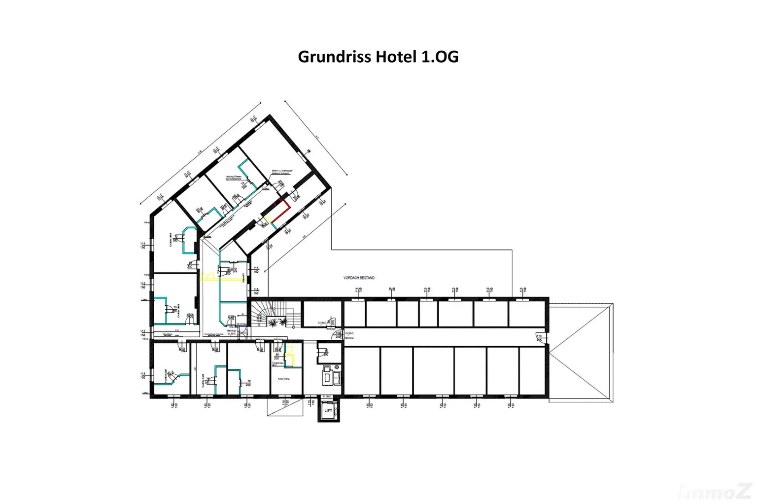 Grundriss Hotel 1.OG