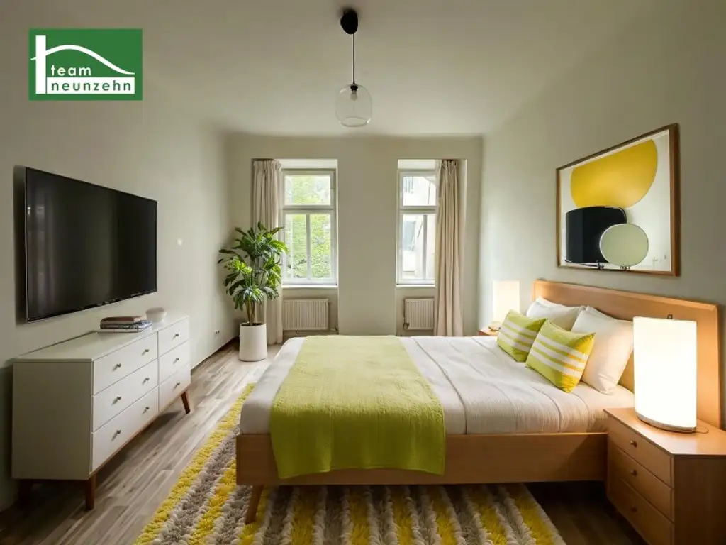 Ideal WG geeignet! Innenhof gerichtete Altbau-Wohnung nahe U4 und U6 in Sechshaus!