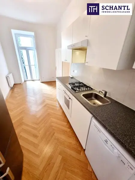 Anschauen und einziehen! Entzückende Altbauwohnung in ruhiger Seitengasse! Tolle Raumaufteilung + Loggia möglich + Perfekte Infrastruktur! Jetzt zugreifen!