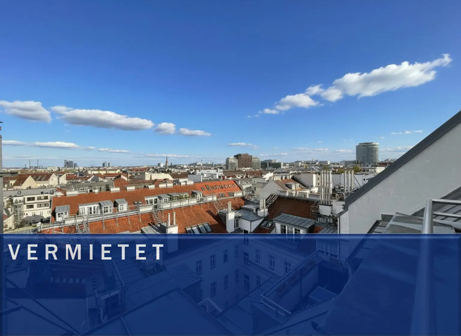 UNBEFRISTET: Klimatisierte, ruhige 3-Zimmer Wohnung mit Terrasse und Blick über die Dächer Wiens