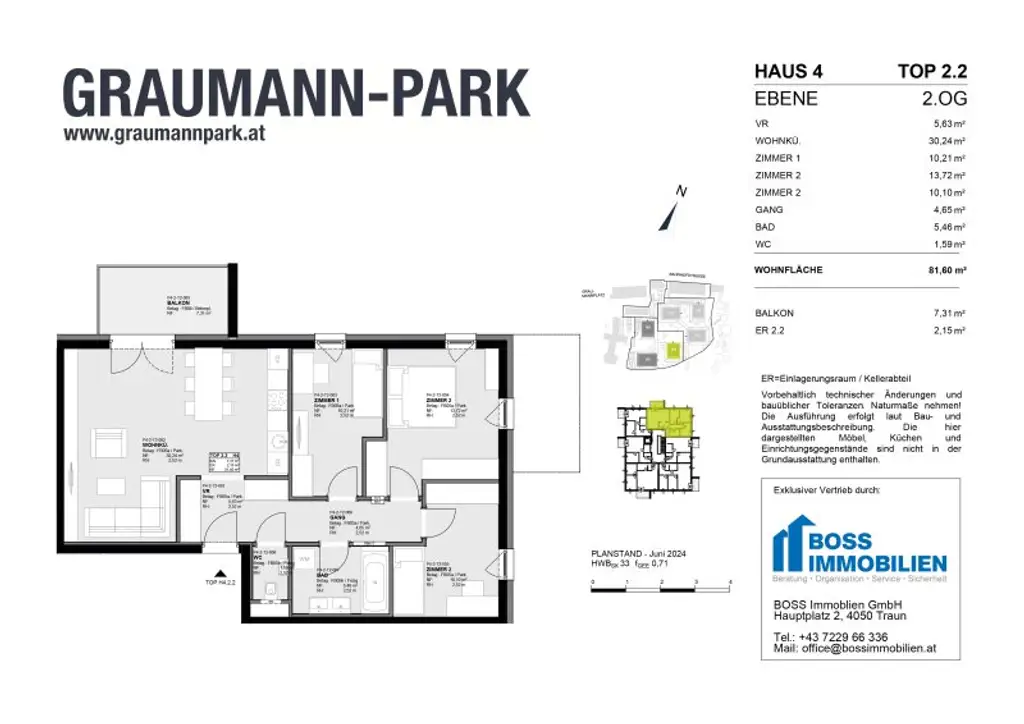 Lebenswert inmitten der Stadt: Familienwohnung mit Terrasse im Graumann-Park