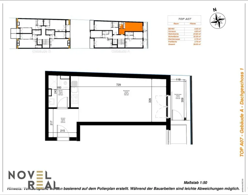 Dachgeschosswohnung mit Blick ins Grüne – ruhig und hell