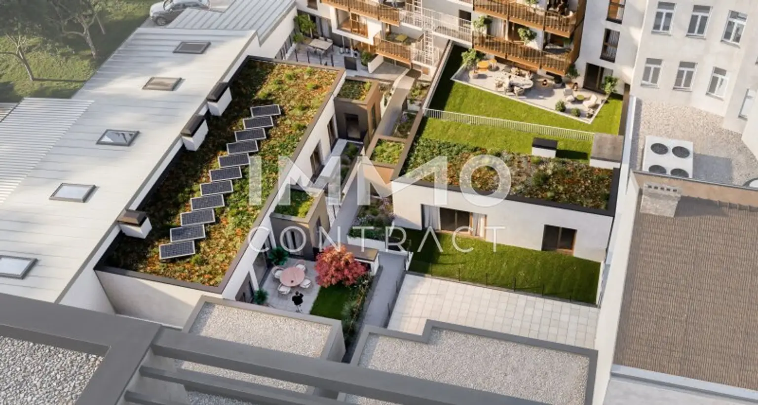 Hofhäuser Detail Aerial