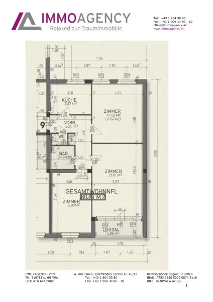 Einziehen & wohlfühlen: Stilvolle 3-Zimmer-Wohnung mit Loggia