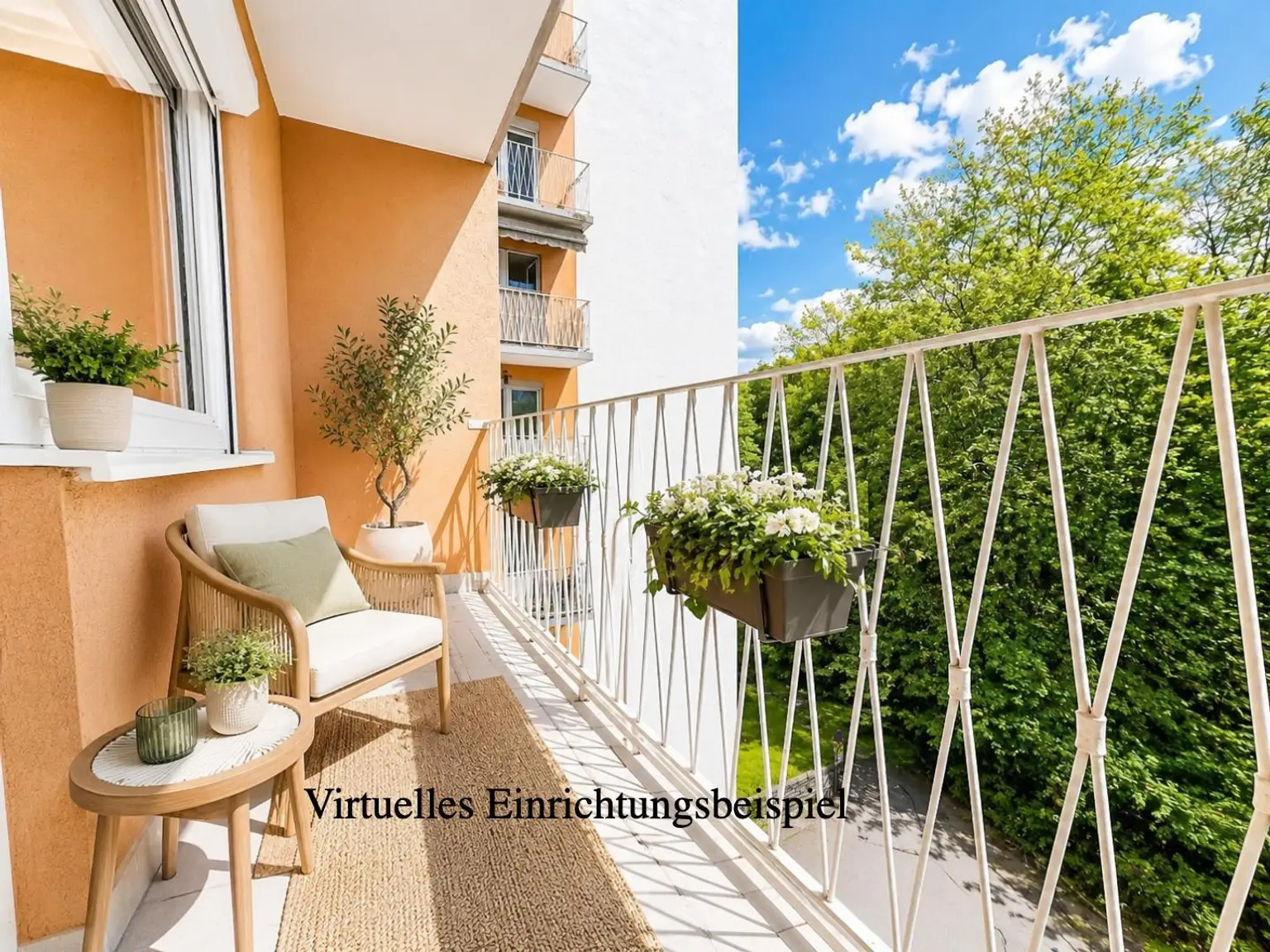 Loggia Virtuelles Einrichtungsbeispiel