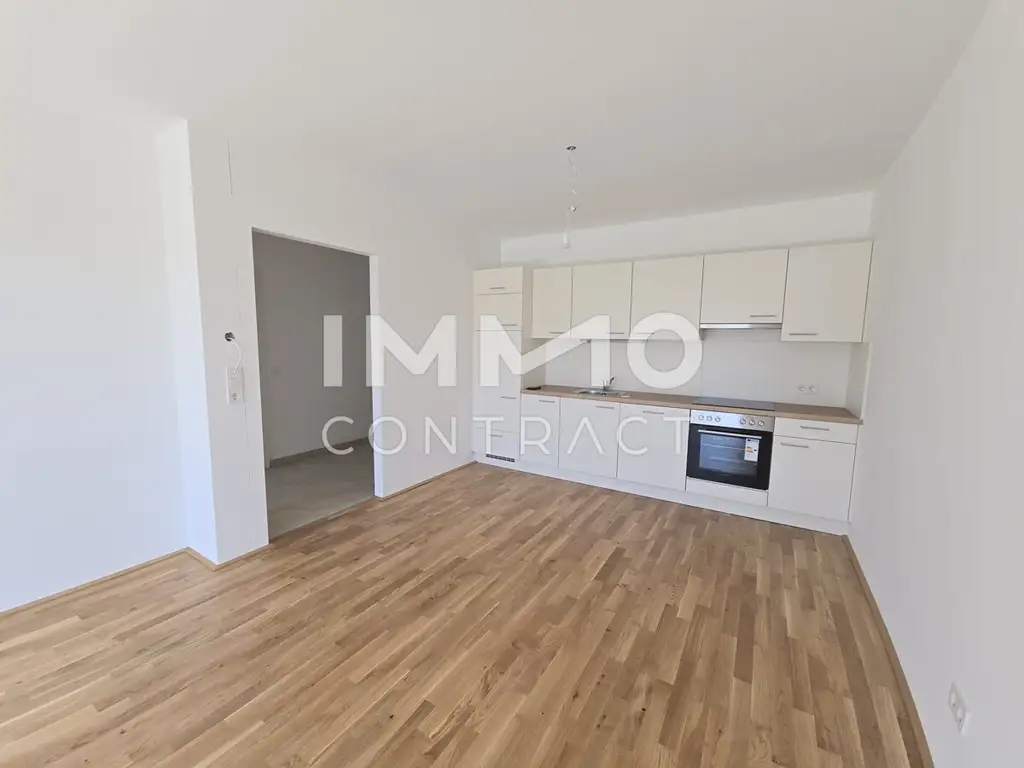 Erstbezug ab 01.10.2025: geförderte 2 Zimmer Wohnung mit großem Balkon in ruhiger und zentraler Lage - Puchstraße 34 - Top 07