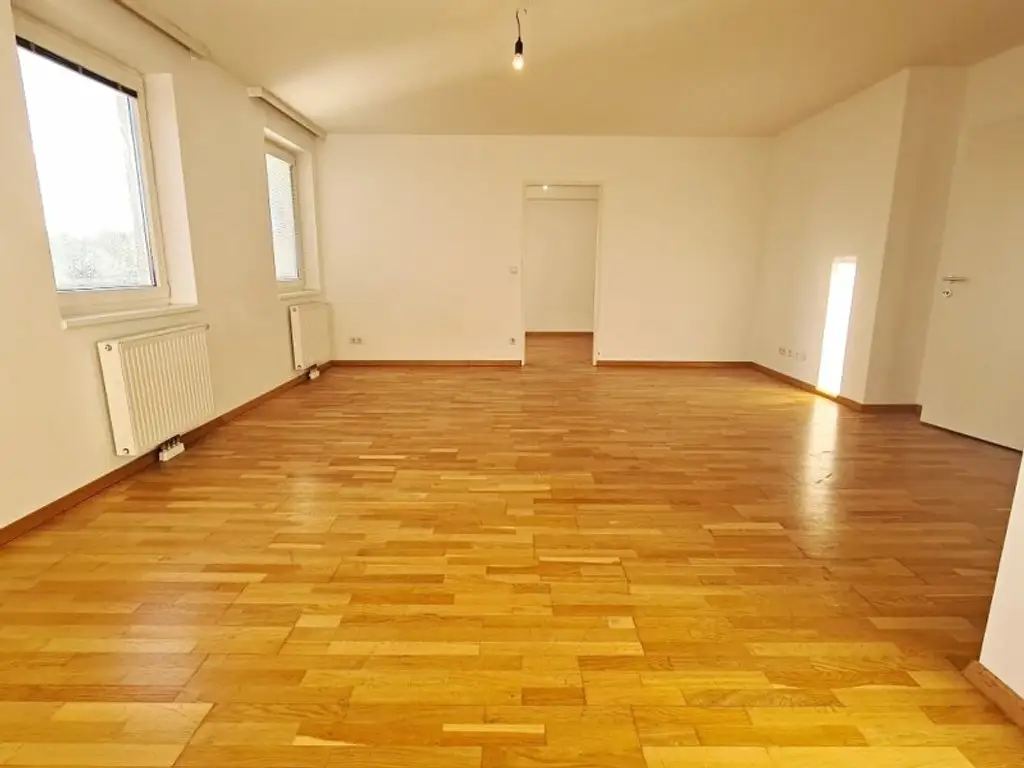 DACHGESCHOSS, sonnige 74 m2 Neubau, Wohnküche, 2 Zimmer, Wannenbad, Parketten, Holbeingasse