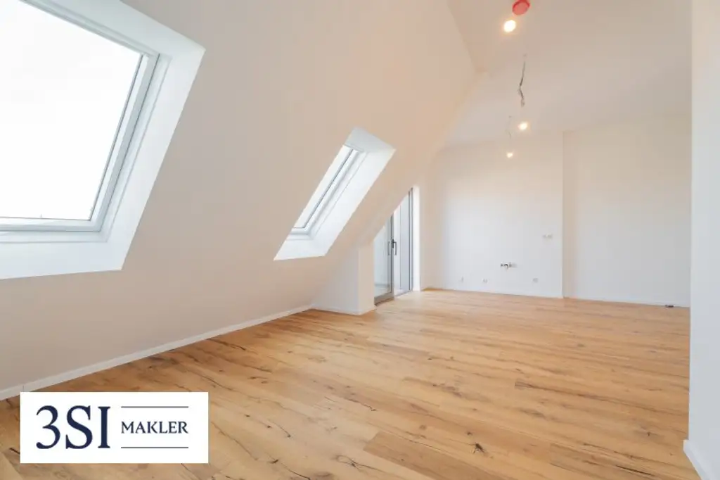 Exklusives Wohnen über den Dächern Wiens – hochwertige Dachwohnung mit Freifläche