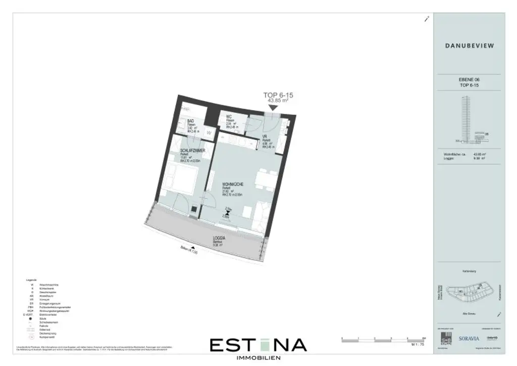 Neubauwohnung perfekt für Pärchen geeignet - Nähe Stradbad Alte Donau
